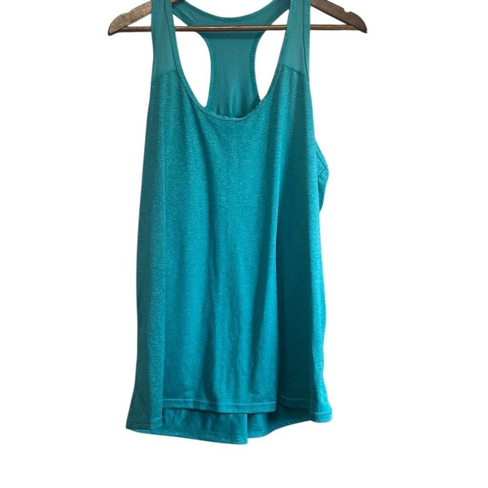 Athletic Tank Top Racerback Sleeveless Turquoise Workout‎ Yoga Gym Activewear
